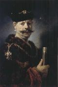 REMBRANDT Harmenszoon van Rijn The Polish Nobleman or Man in Exotic Dress France oil painting artist